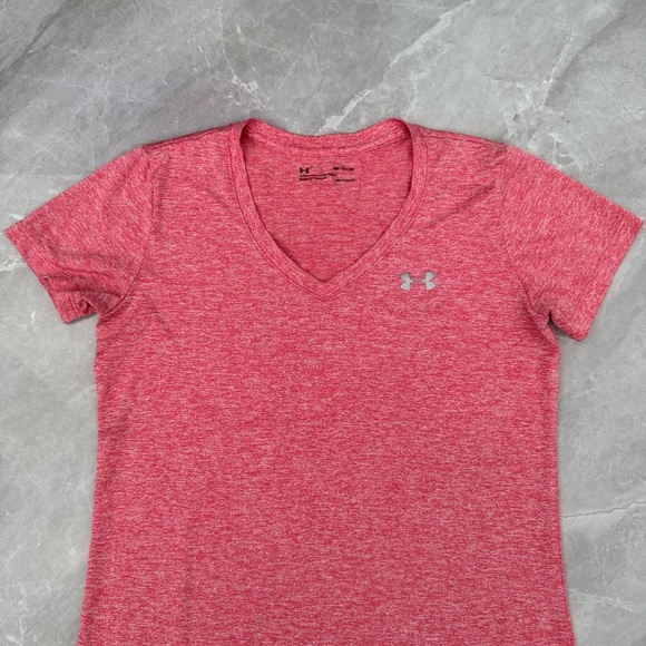 Women’s Under Armour Tech Twist Athletic Workout Shorts Sleeve Shirt Small - Picture 3 of 16